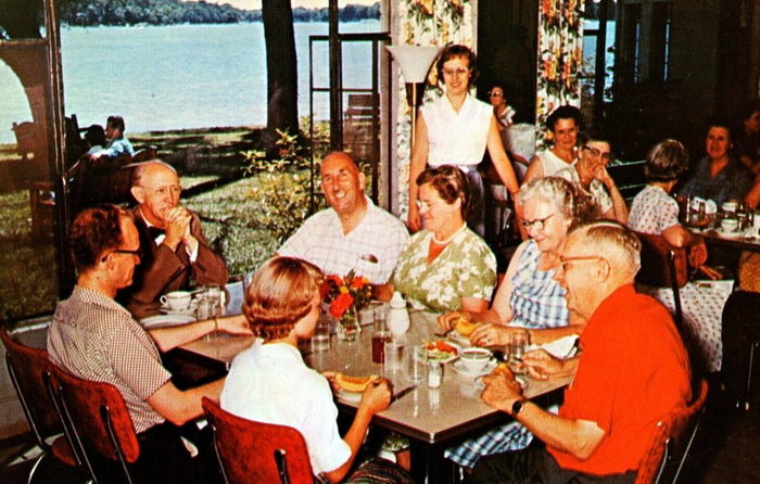 Gull Lake Ministries (Gull Lake Bible Conference) - Vintage Postcard (newer photo)